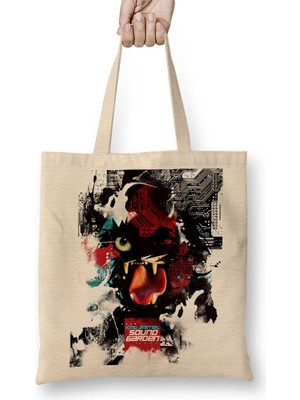 Baskı Dükkanı Sound Garden Bez Çanta Uzun Saplı