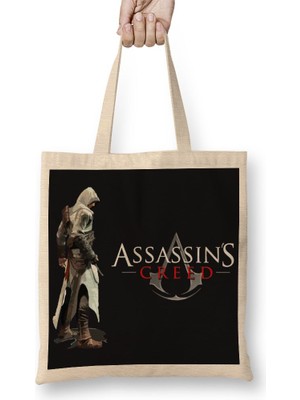 Baskı Dükkanı Assassins Creed 04 Bez Çanta Uzun Saplı