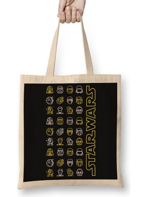 Baskı Dükkanı Star Wars 05 Bez Çanta Uzun Saplı