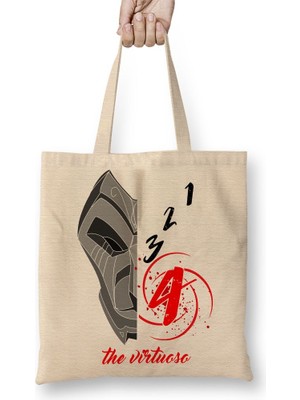 Baskı Dükkanı The Virtuoso Jhin Bez Çanta Uzun Saplı