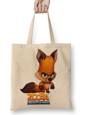 Baskı Dükkanı Zooba Nıx Bez Çanta Uzun Saplı