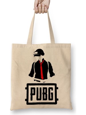 Baskı Dükkanı Serie Pubg El Pubg Bez Çanta Uzun Saplı