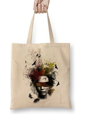 Baskı Dükkanı Ninguem Bez Çanta Uzun Saplı