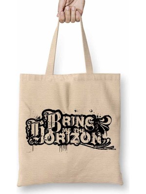 Baskı Dükkanı Bring Me The Horizon Bez Çanta Uzun Saplı