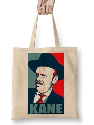 Baskı Dükkanı Vote For Kane Bez Çanta Uzun Saplı