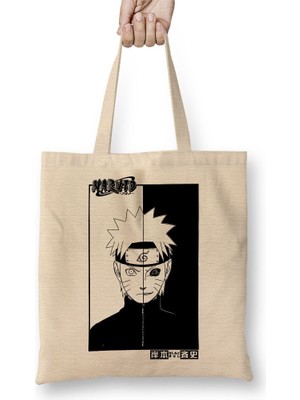 Baskı Dükkanı Naruto Kurama Bez Çanta Uzun Saplı