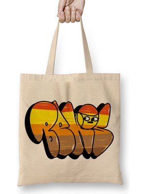 Baskı Dükkanı Bekos Arte Urbana Throw Up Bez Çanta Uzun Saplı