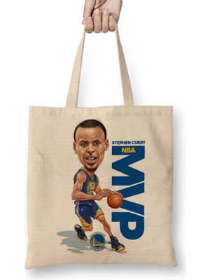 Baskı Dükkanı Mvp Curry Bez Çanta Uzun Saplı