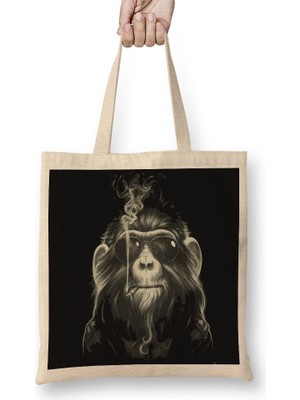 Baskı Dükkanı Estilo Pop Bez Çanta Uzun Saplı