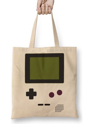 Baskı Dükkanı Gamer Boy Bez Çanta Uzun Saplı