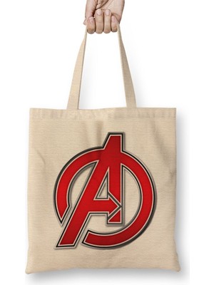 Baskı Dükkanı Avengers Endgame Vingadores Bez Çanta Uzun Saplı
