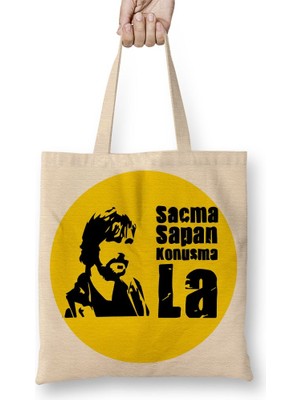 Baskı Dükkanı Behzat Ç Bez Çanta Uzun Saplı