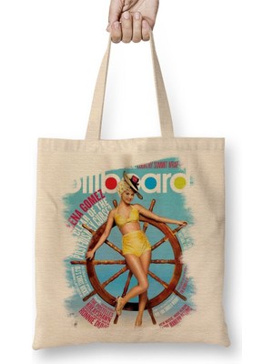 Baskı Dükkanı Selena Gomez Bez Çanta Uzun Saplı