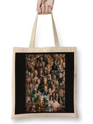 Baskı Dükkanı Star Wars 03 Bez Çanta Uzun Saplı