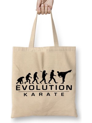 Baskı Dükkanı Karate Evolution Bez Çanta Uzun Saplı