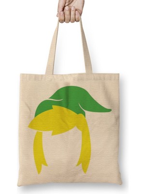 Baskı Dükkanı Hair Style Zelda Bez Çanta Uzun Saplı