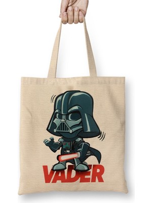 Baskı Dükkanı Vader Bez Çanta Uzun Saplı