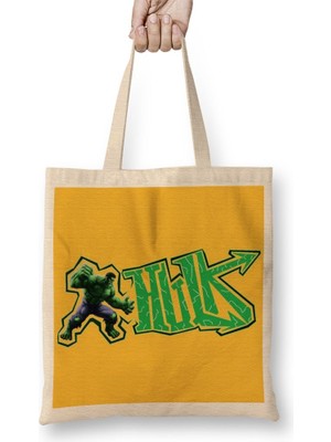 Baskı Dükkanı Grafitt Personalizada Hulk Bez Çanta Uzun Saplı