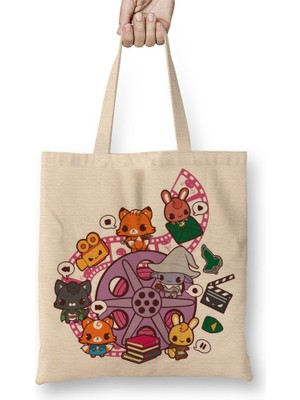 Baskı Dükkanı Yüzüklerin Efendisi Lord Of The Rings Rohan Bez Çanta Uzun Saplı