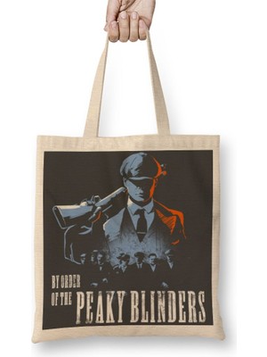 Baskı Dükkanı By Order Of The Peaky Blinders Bez Çanta Uzun Saplı