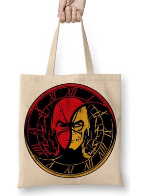 Baskı Dükkanı The Flash Fastest Man Bez Çanta Uzun Saplı