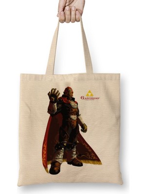 Baskı Dükkanı Ganondorf The Legend Of Zelda Bez Çanta Uzun Saplı