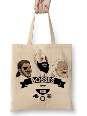 Baskı Dükkanı The Bosses Bez Çanta Uzun Saplı