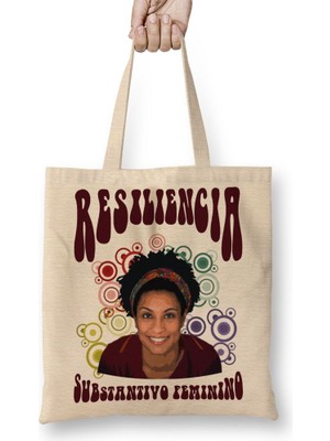 Baskı Dükkanı Resiliencia Marielle Franco Bez Çanta Uzun Saplı