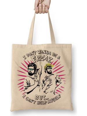 Baskı Dükkanı Freak Bez Çanta Uzun Saplı