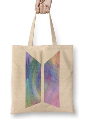 Baskı Dükkanı Bts 06 Bez Çanta Uzun Saplı