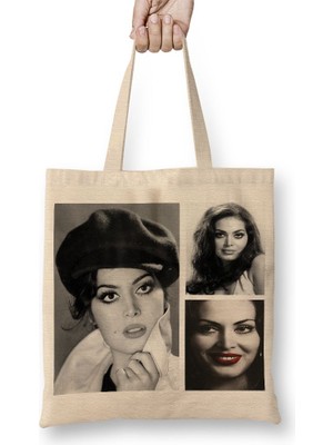 Baskı Dükkanı Türkan Şoray Bez Çanta Uzun Saplı