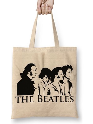 Baskı Dükkanı The Beatles 02 Bez Çanta Uzun Saplı