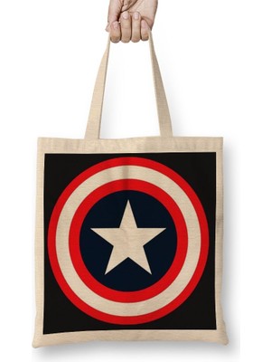 Baskı Dükkanı Escudo America Bez Çanta Uzun Saplı