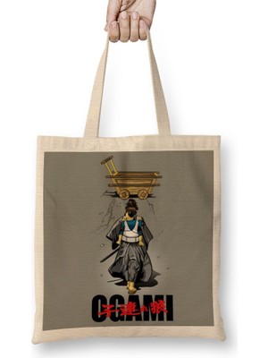 Baskı Dükkanı Ogami Bez Çanta Uzun Saplı