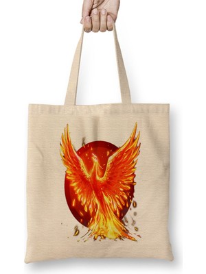 Baskı Dükkanı Fenix Bez Çanta Uzun Saplı