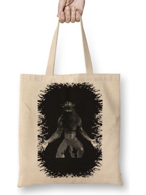 Baskı Dükkanı Lobisomem Iıı Bez Çanta Uzun Saplı