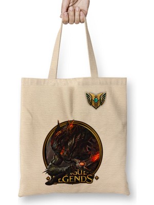 Baskı Dükkanı Yasuo Lol League Of Legends Bez Çanta Uzun Saplı
