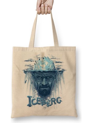 Baskı Dükkanı Iceberg Bez Çanta Uzun Saplı