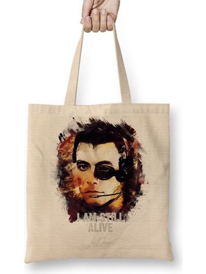 Baskı Dükkanı I`m Just A Cook Casey Ryback Under Siege Bez Çanta Uzun Saplı