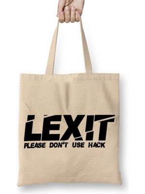 Baskı Dükkanı Lexit Bez Çanta Uzun Saplı