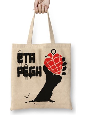 Baskı Dükkanı Eta Pega Bez Çanta Uzun Saplı