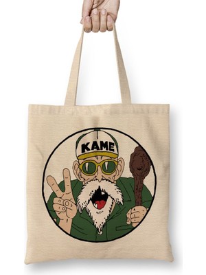 Baskı Dükkanı Dragon BALL03 Bez Çanta Uzun Saplı