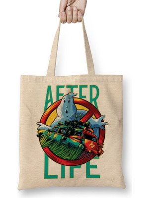 Baskı Dükkanı Ghostbusters Afterlife Bez Çanta Uzun Saplı