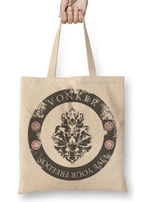 Baskı Dükkanı Vonker 03 Bez Çanta Uzun Saplı