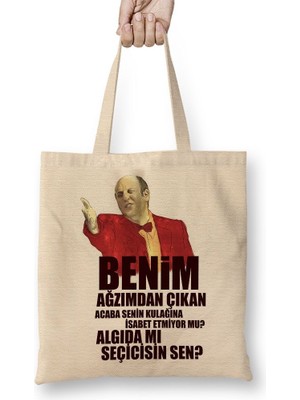 Baskı Dükkanı Leyla Ile Mecnun Ismail Abi Algıda Mı Seçicisin Bez Çanta Uzun Saplı