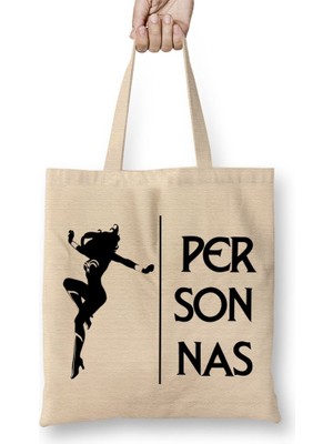 Baskı Dükkanı Wondwoman Bez Çanta Uzun Saplı