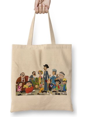 Baskı Dükkanı Turma Do Chaves Bez Çanta Uzun Saplı