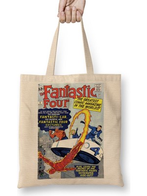 Baskı Dükkanı Fantastic 04 Bez Çanta Uzun Saplı