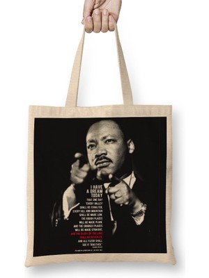 Baskı Dükkanı I Just Love Killing Bez Çanta Uzun Saplı