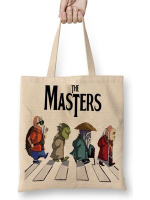 Baskı Dükkanı The Masters Bez Çanta Uzun Saplı